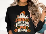 Emotional Support Human Ghost Tee thumbnail 14