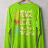Pickleball Sport-Tek Long Sleeve Tee, Peace Love Pickleball, Sun Shield Shirt thumbnail 10