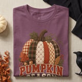 Pumpkin Season Tee or Sweatshirt, Faux Patchwork Design thumbnail 18