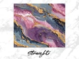 20 oz Skinny Tumbler Wrap, Geode Sublimation Design, Straight and Tapered, Digital Download, Tumbler, Glittering Gold Veins, Resin Art thumbnail 3