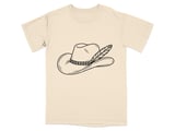 Rustic Cowboy Hat Line Art T-Shirt thumbnail 10