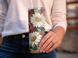 Floral Leopard 20oz Tumbler Wrap, Seamless Flower Design, Printable PNG File, Digital Download, Tumbler Design, Tumbler Sublimation thumbnail 3