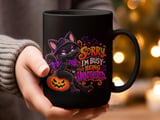 Busy Being Unbothered Black Cat Mug thumbnail 13