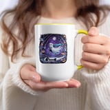 Halloween Mug, Ghost on Scooter, Spooky Night, Halloween Decor, Autumn Vibes, Gift for Halloween, Party Mug, Coffee Cup, Fun Halloween Mug thumbnail 5