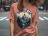 Faith Over Fear Mountain Cross T-Shirt, Christian Religious Tee, Walk By Faith Hiking Nature Shirt, Inspirational Gift thumbnail 8