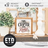 This Chapter Has Range PNG, Retro Bookish Travel Coffee Design, Cozy Reader Booktok Sublimation, Book Lover Gift T-Shirt Digital Graphic thumbnail 15