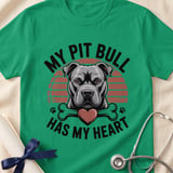 My Pit Bull Has My Heart Tee | Pit Bull Lover Shirt | Pittie Mom Gift | Dog Lover Apparel thumbnail 9
