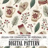 Nordic Hygge Seamless Digital Pattern Size Bundle Png thumbnail 2