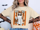 Boo-Jee Ghost Leopard Print T-Shirt thumbnail 1