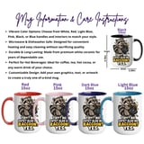 Raccoon Yes Digital Mug Wrap thumbnail 3
