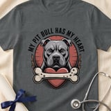 My Pit Bull Has My Heart Tee | Pit Bull Lover Shirt | Pittie Mom Gift | Dog Lover Apparel thumbnail 12