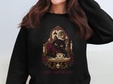 Cozy Coffee Cat Tee or Sweatshirt thumbnail 14