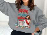 Jesus By My Side At Bingo Sweatshirt thumbnail 4