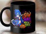 I Saw That Halloween Blue Jay Mug thumbnail 9