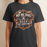 Funny Work T-Shirt | Not My Fault They Hired Me Sarcastic Tee | Coworker Gift, Construction Humor, Engineer Present, Tradesman Shirt thumbnail 6