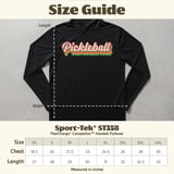 Pickleball Sport-Tek Performance Hood, Pickleball 70s Vintage Retro Striped Script, Lightweight Hoodie thumbnail 8