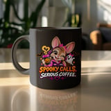 Spooky Calls Serious Coffee Mug thumbnail 10