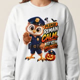 Halloween Officer Hoot the Owl Sweatshirt thumbnail 9