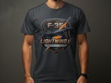 F-35 Lightning II T-Shirt, Fighter Jet Military Crest Graphic Tee, Tactical Aviation Pilot Gift, Air Force Joint Strike Fighter Shirt thumbnail 7