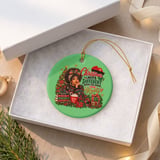 African American Christmas Ornaments, Black Woman Holiday Ornament, Melanin Christmas Tree Decor, Pan African Roots Xmas Keepsake Gift thumbnail 8