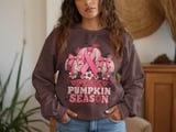 Pink Pumpkin Season Faux Patchwork Tee thumbnail 20