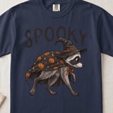 Spooky Witch Raccoon T-Shirt thumbnail 6