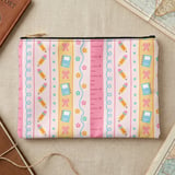 Cute School Supplies Laptop Sleeve, Pastel Pink Pencil Ruler Notebook Accessory Pouch, Teacher Student Gift thumbnail 10