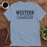 Western Is My Writing Language Softstyle Tee thumbnail 7