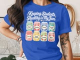 School Nurse T-Shirt: Student Health Jam Jar Design, Nurse Appreciation Gift thumbnail 2