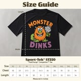 Pickleball Sport-Tek Performance Tee, Monster Dinks, Court Apparel Athletic Short Sleeve Graphic Shirt thumbnail 11
