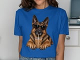 Cool German Shepherd Iced Coffee Tee thumbnail 3