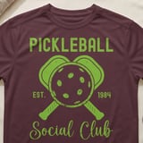 Pickleball Sport-Tek Performance Tee, Pickleball Est. 1984 Social Club, Court Apparel thumbnail 2