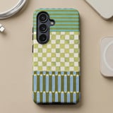Green Checkerboard Stripes MagSafe® Phone Case thumbnail 7