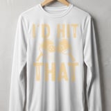 Pickleball Sport-Tek Long Sleeve Tee, I'd Hit That, Sun Shield Shirt for Outdoor Court Play thumbnail 11