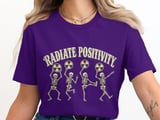 Radiate Positivity Skeleton T-Shirt: Funny Rad Tech, Radiology CT, Nurse School thumbnail 3