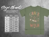 Grace Grows Wild T-Shirt, Christian Faith Tee with Wildflowers & Cross, Boho Inspirational Distressed Religious Shirt, Nature Lover Gift for thumbnail 2