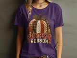 Pumpkin Season Tee or Sweatshirt, Faux Patchwork Design thumbnail 2