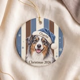 Australian Shepherd Christmas Ornament 2026, Blue Merle Aussie Dog Holiday Decor, Cute Pet Lover Keepsake Gift for Dog Mom or Dog Dad thumbnail 5