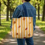 Autumn Leaves Fall Phone Case & Tote Bag, Cozy Rustic Pinecone Acorn Pattern, Seasonal Thanksgiving Gift thumbnail 2