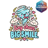 Tiny Chaos Big Smile Mug Wrap thumbnail 2
