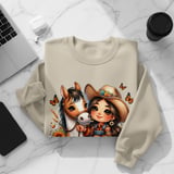 Horse Lover T Shirt, Just A Girl Who Loves Horses Tee, Cute Cowgirl Shirt, Horseback Riding TShirt, Equestrian T Shirt, Country Girl Tee thumbnail 3