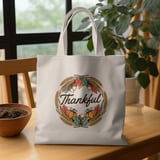 Thankful Autumn Wreath Tote Bag thumbnail 1