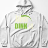 Pickleball Gildan Fleece Hoodie, Just DINK It, Soft Fleece Sportswear Court Pullover thumbnail 7
