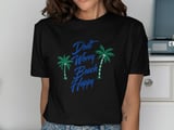 Don't Worry Beach Happy Road Trip T-Shirt, Palm Tree Beach Graphic Shirt, Cruise Getaway T-Shirt, Summer Beach Trip Tee thumbnail 3