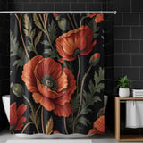 Red Poppy Tumbler Design, Floral Digital Paper, Watercolor Flowers, Tumbler Png, Junk Journal Pages, Digital Scrapbooking Paper thumbnail 10