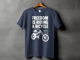 Freedom Is Riding a Bicycle | Chopper Cruiser T-Shirt thumbnail 4