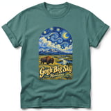 Gogh Big Sky ~ Comfort Colors Premium Tee thumbnail 1
