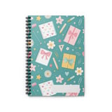 Cute Stationery Pattern Backpack, Kawaii Aesthetic Spiral Notebook, Accessory Pouch, Back to School Gift for Her thumbnail 5