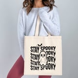 Stay Spooky Ghost Tote Bag thumbnail 3