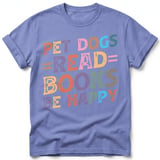 Pet Dogs Read Books Be Happy Tee thumbnail 15